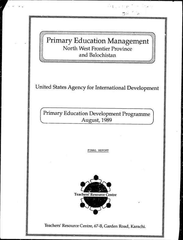 Primary education development programme