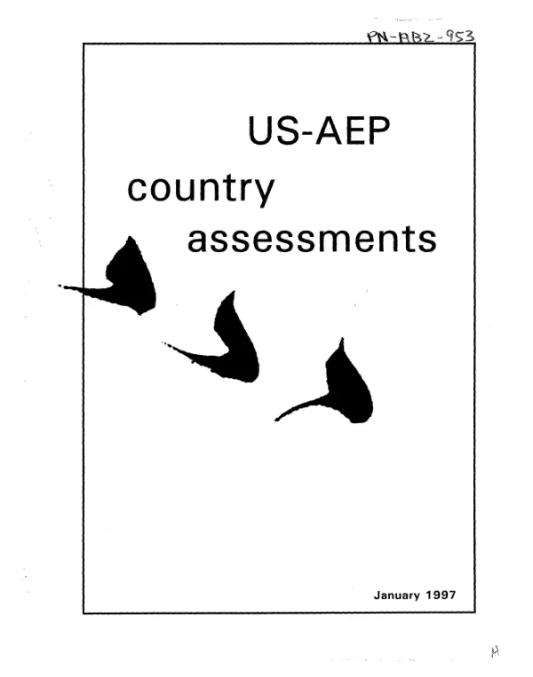 US-AEP country assessments