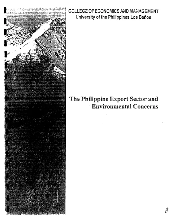 Philippine export sector and environmental concerns