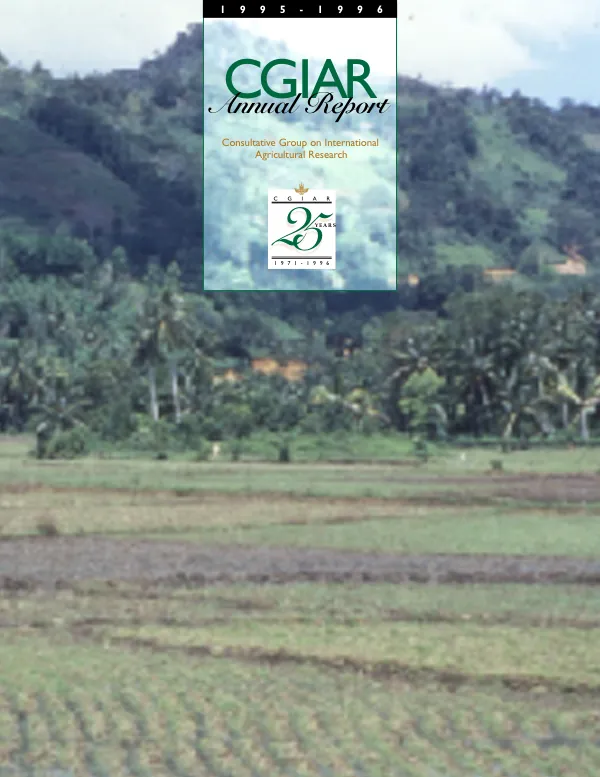 Annual report 1995-1996 : Consultative Group on International Agricultural Research