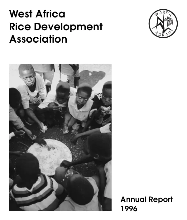 WARDA (West Africa Rice Development Association) annual report 1996
