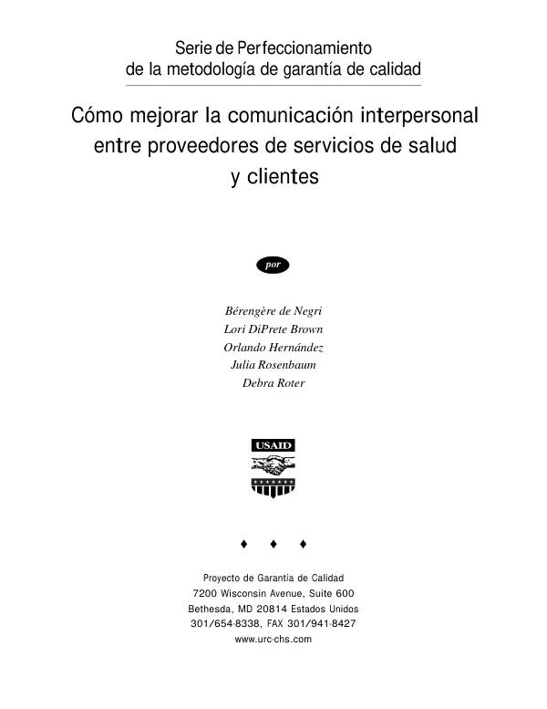 Como mejorar la comunicacion interpersonal entre proveedores de servicios de salud y clientes