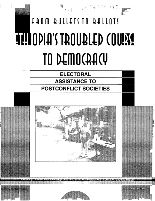 Ethiopia"s troubled course to democracy