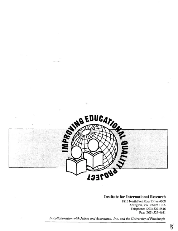 Continuing education consolidation and break-throughs in basic health professional training : Southern Nations, Nationalities, and Peoples Region, Awassa, Ethiopia