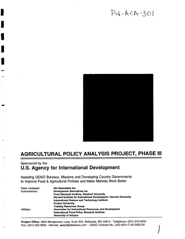 Towards a three-year operational framework for the Association for Strengthening Agricultural Research in Eastern and Central Africa (ASARECA)