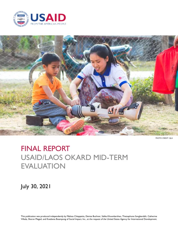 Final report : USAID/Laos okard mid-term evaluation
