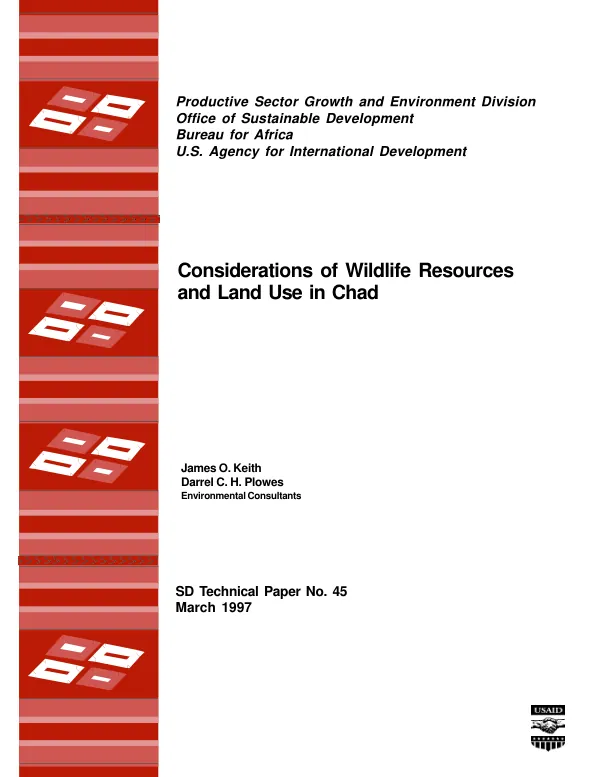 Considerations of wildlife resources and land use in Chad