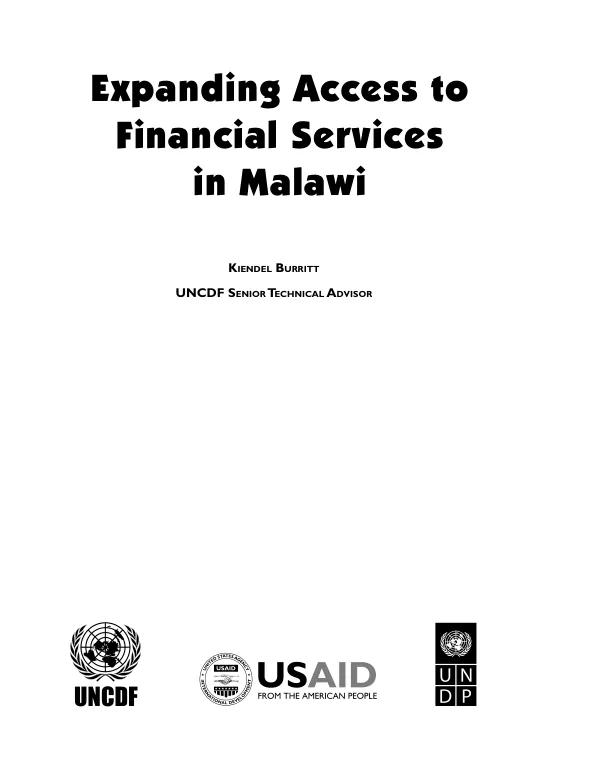Expanding access to financial services in Malawi