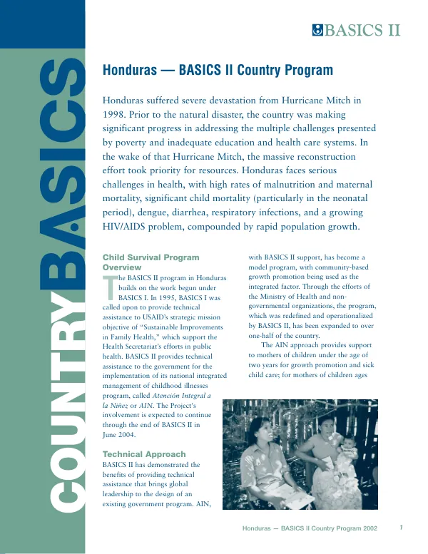 Caribbean regional community revitalization and disaster mitigation program : final report