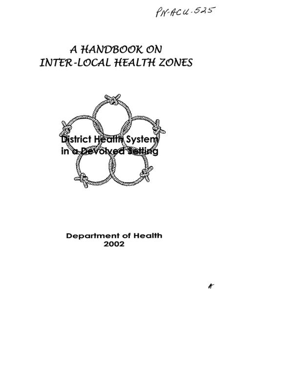 Handbook on inter-local health zones : district health system in a devolved setting