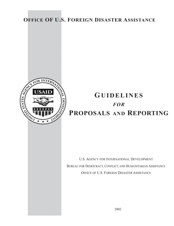 Guidelines for proposals and reporting