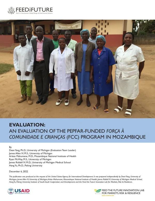 Evaluation: An Evaluation of the PEPFAR-FUNDED Força à Comunidade e Crianças (FCC) program in Mozambique