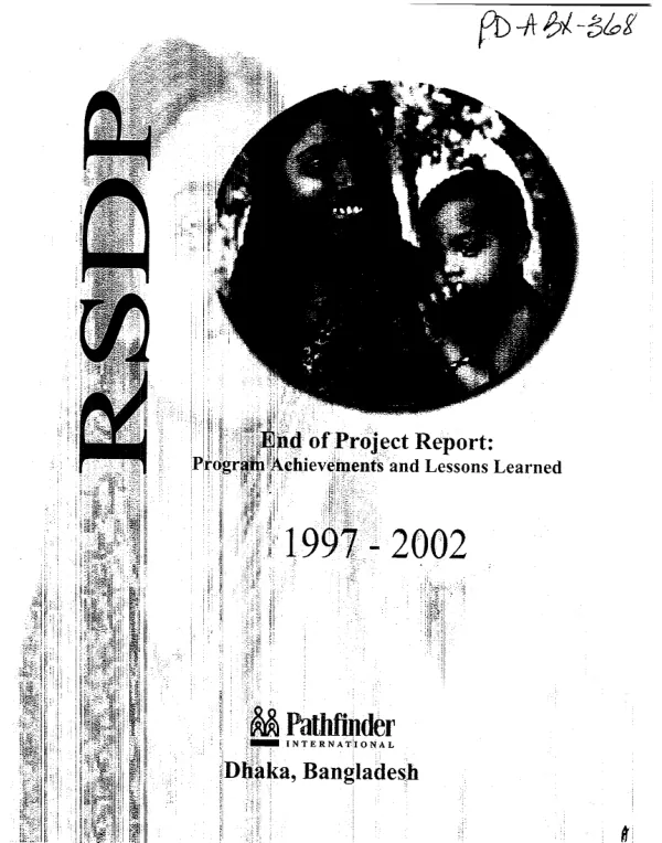 RSDP (rural service delivery partnership) end of project report : program achievements and lessons learned 1997-2002