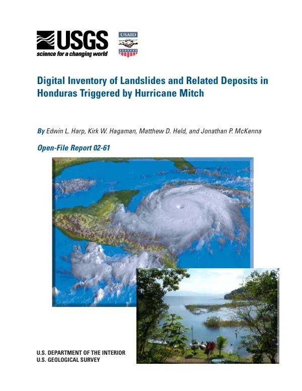 Digital inventory of landslides and related deposits in Honduras triggered by Hurricane Mitch