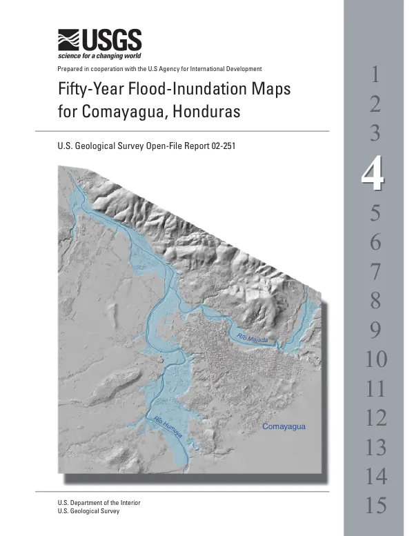 Fifty-year flood-inundation maps for Comayagua, Honduras