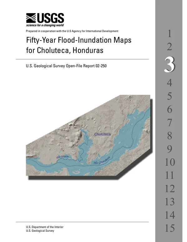 Fifty-year flood-inundation maps for Choluteca, Honduras