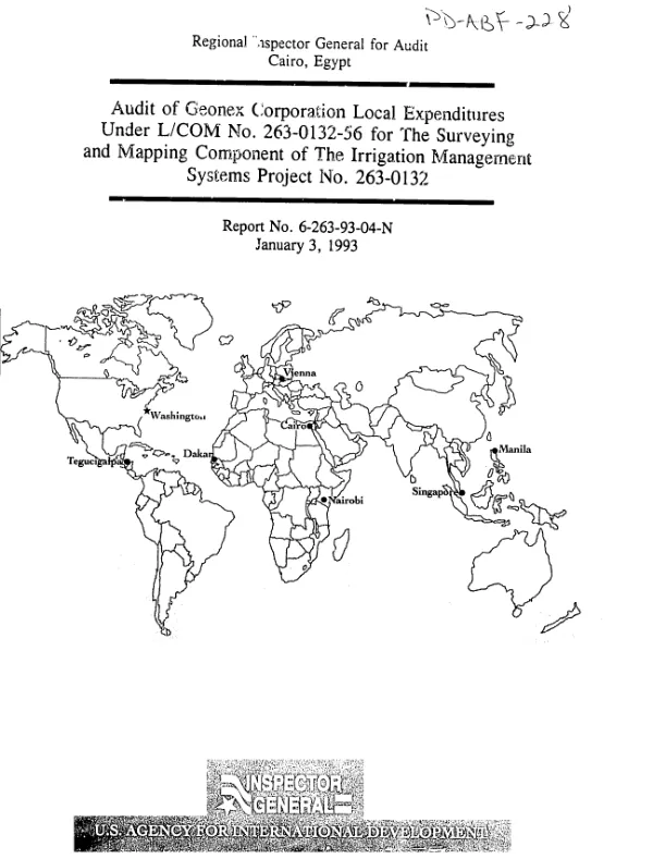 Suggested frameworks for local resources management program