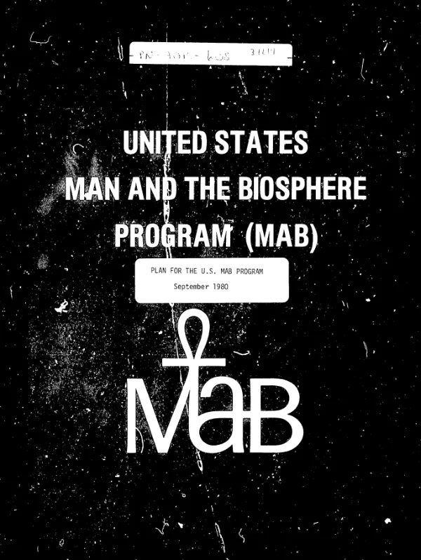 US man and the biosphere program