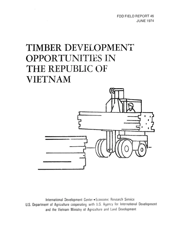 Timber development opportunities in the Republic of Viet-Nam