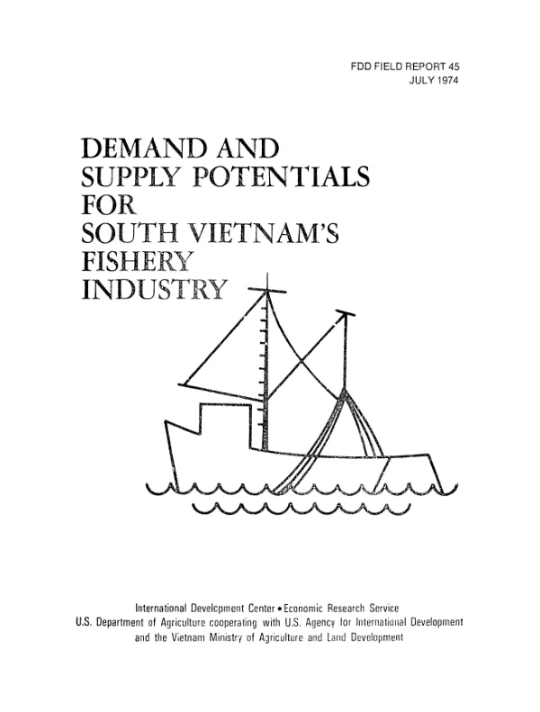 Demand and supply potentials for south Viet-Nam"s fishery industry