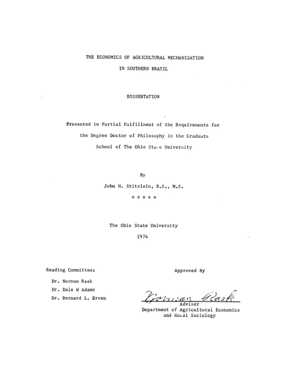 Economics of agricultural mechanization in southern Brazil