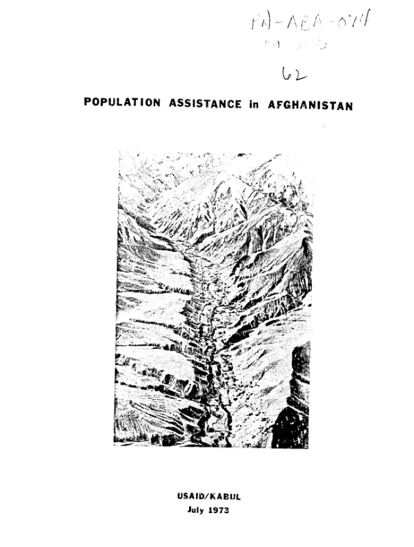 Population assistance in Afghanistan