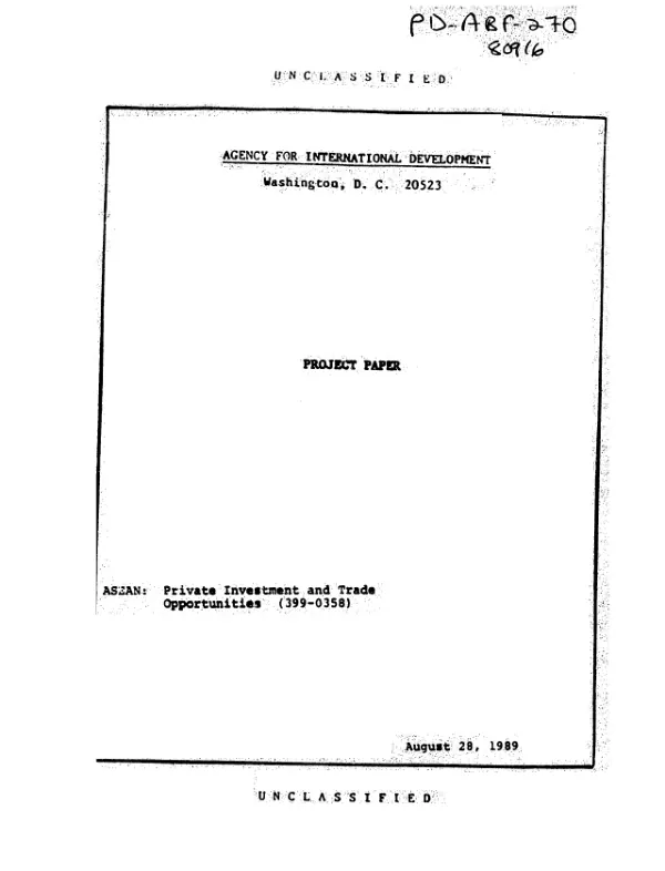 Private investment and trade opportunities