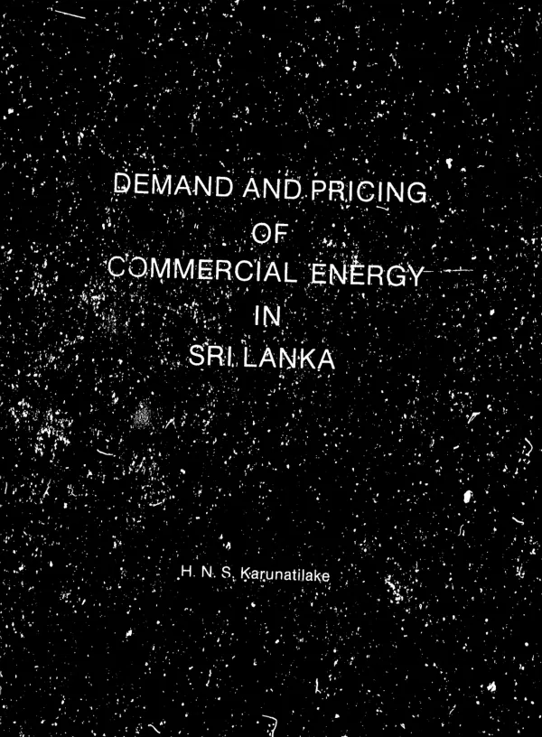 Demand and pricing of commercial energy in Sri Lanka