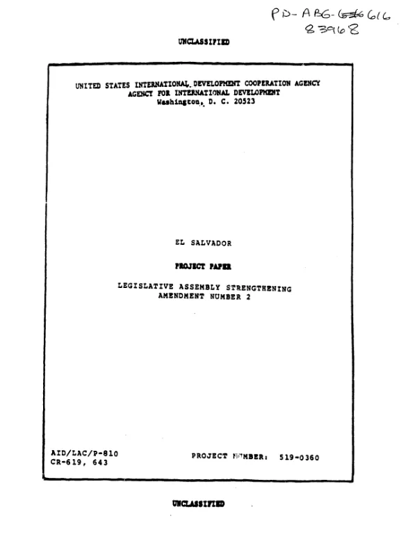 Legislative assembly strengthening : amendment no. 2