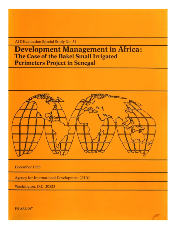 Natural resources management and program food aid in Niger : an initial analysis of linkages