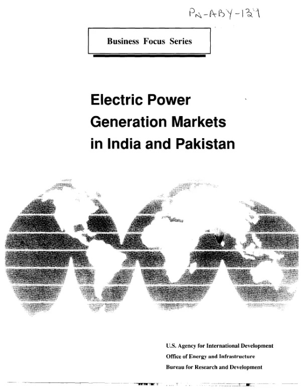 Electric power generation markets in India and Pakistan