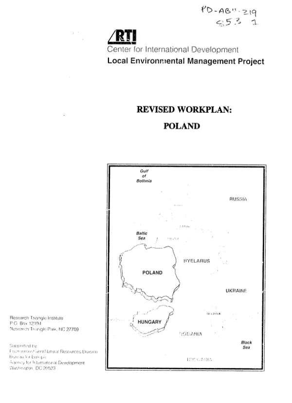 Local environmental management (LEM) : revised work statement/work plan -- Poland