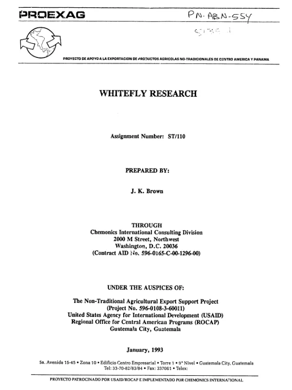 Whitefly research