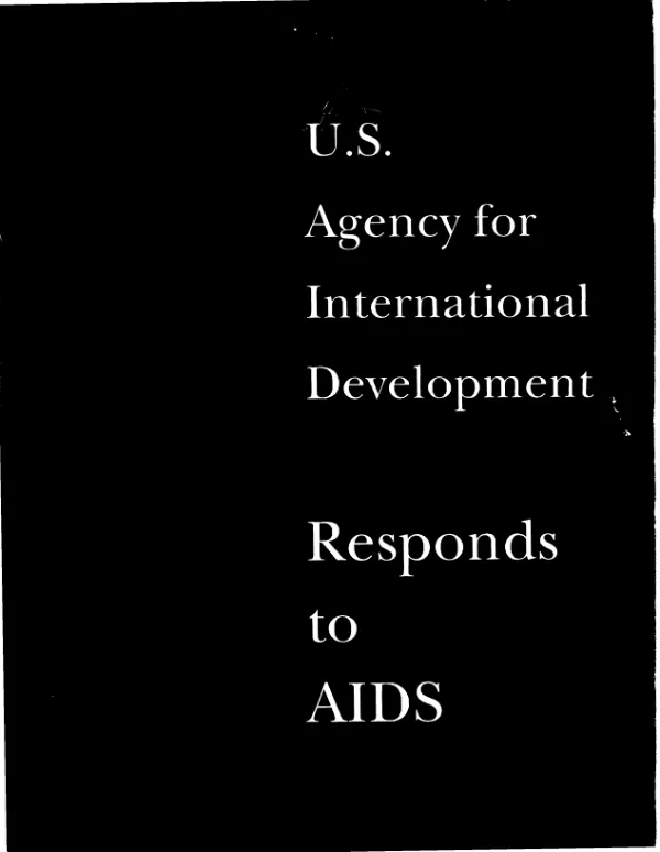 U.S. Agency for International Development responds to AIDS