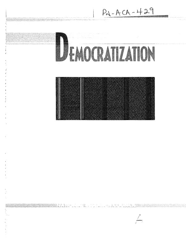 Democratization in the Middle East -- trends and prospects : summary of a workshop