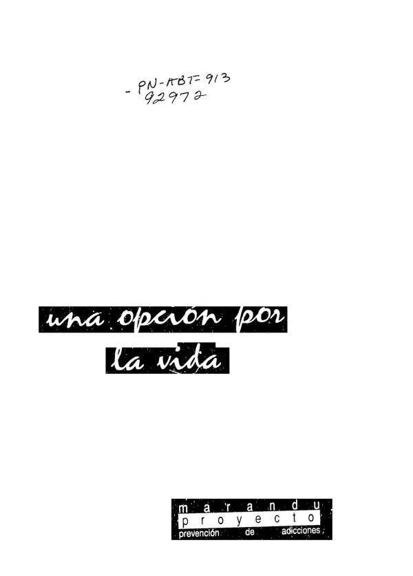 Marandu, una opcion por la vida