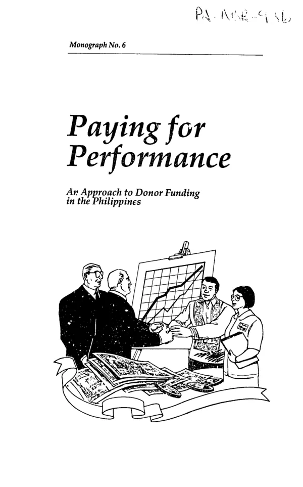Paying for perfomance [i.e. performance] : an approach to donor funding in the Philippines