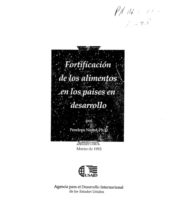 Fortificacion de los alimentos en los paises en desarrollo