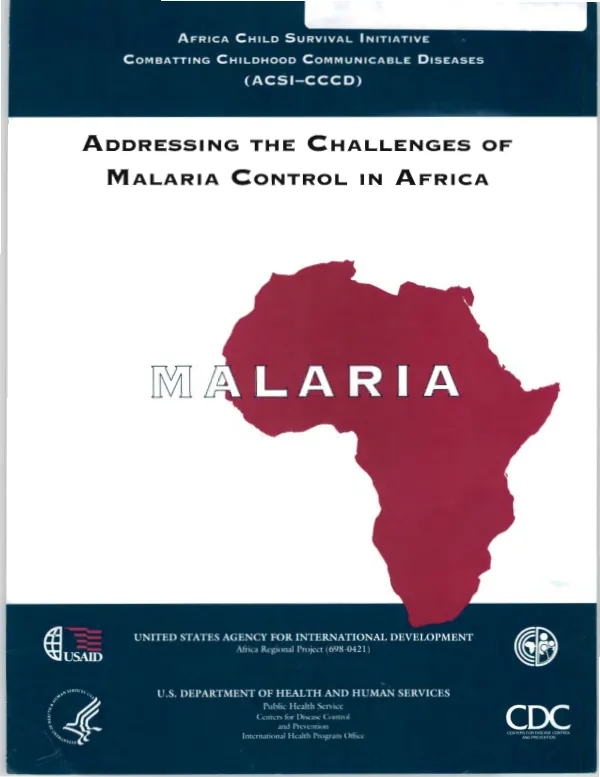 Addressing the challenges of malaria control in Africa