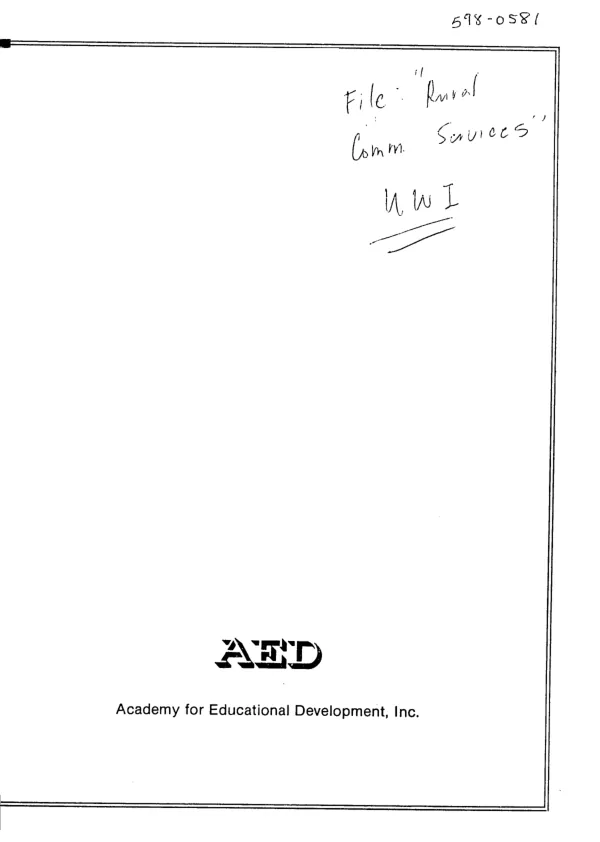 Project assistance completion report (PACR) : technology transfer, project no. 664-0315