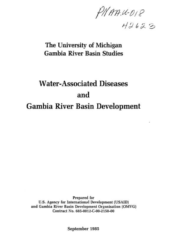 Water-associated diseases and Gambia River Basin development