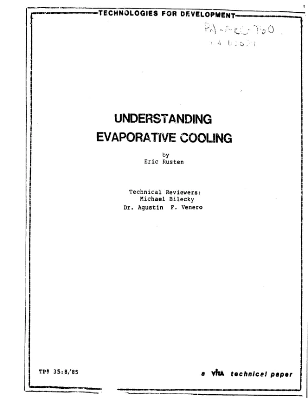 Understanding evaporative cooling