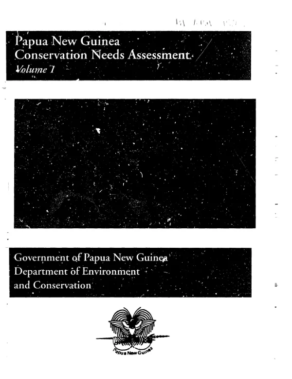 Papua New Guinea conservation needs assessment