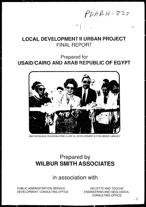Local development II urban project : final report