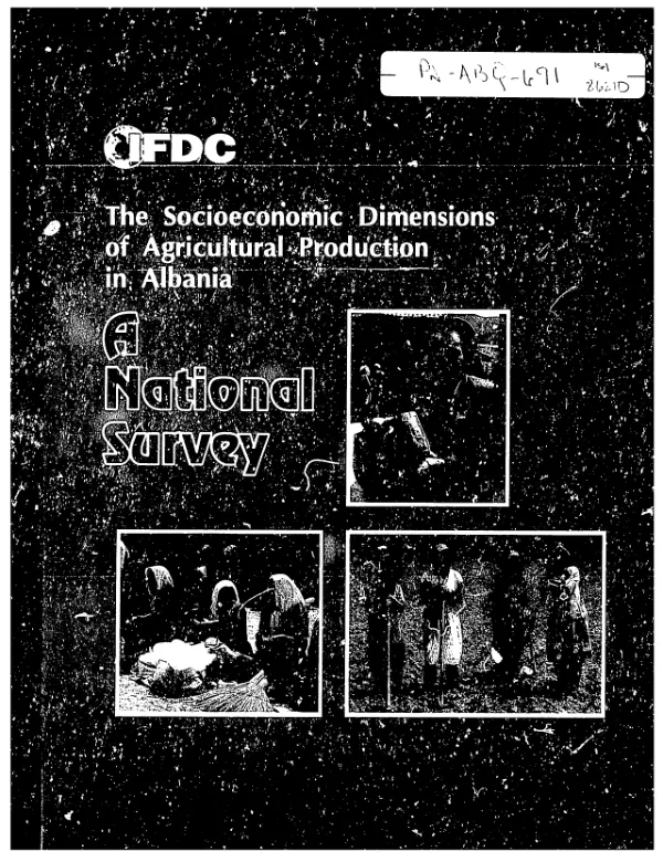 Socioeconomic dimensions of agricultural production in Albania : a national survey