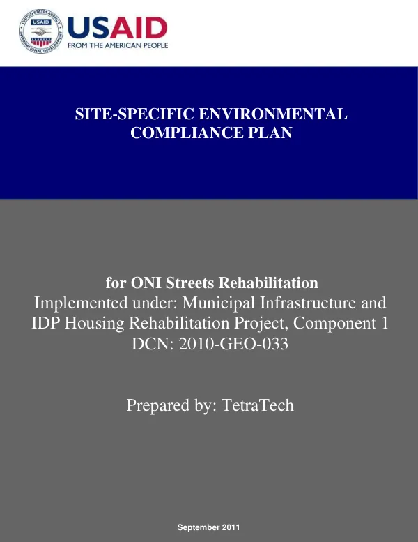 GMIP SSECP Oni Roads Project