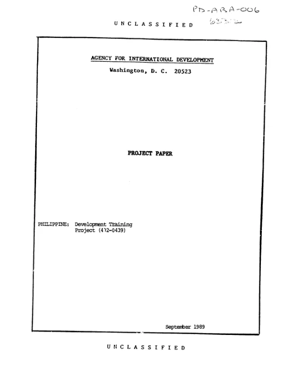 Madagascar : assessment of the climate for private sector development and investment