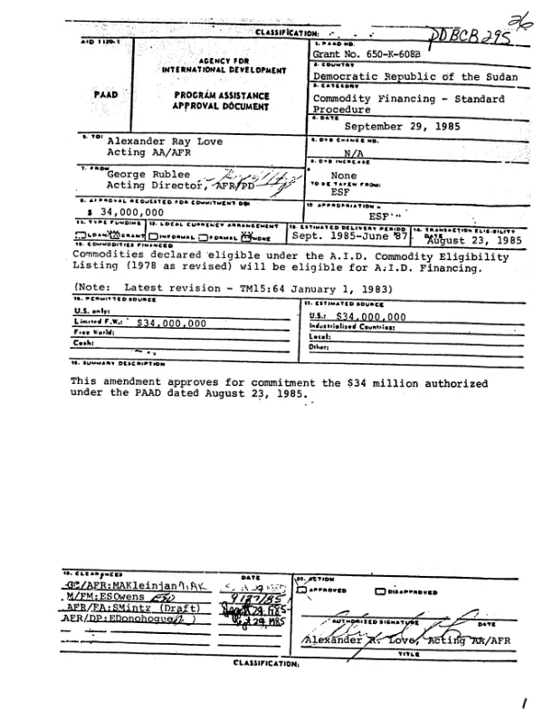 Commodity import program grant, 650-K-608B [: amendment]