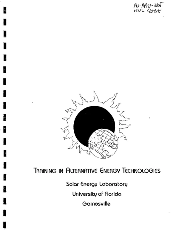 Photovoltaic report, TAET group project : 4/16/80-7/25/80