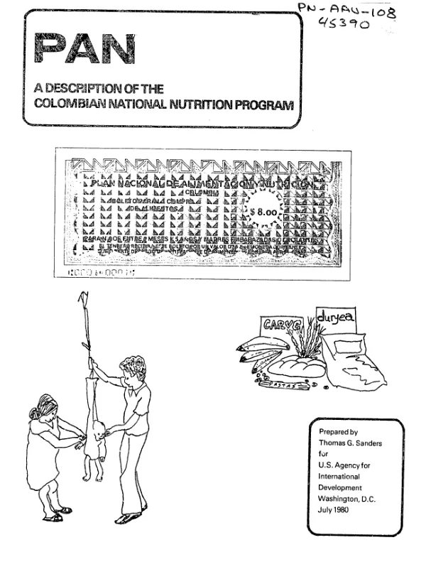 PAN : a description of the Colombian National Nutrition Program